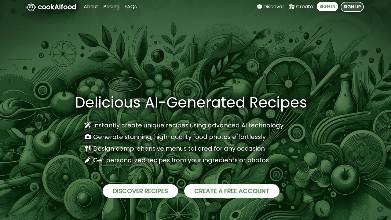 Cookaifood screenshot