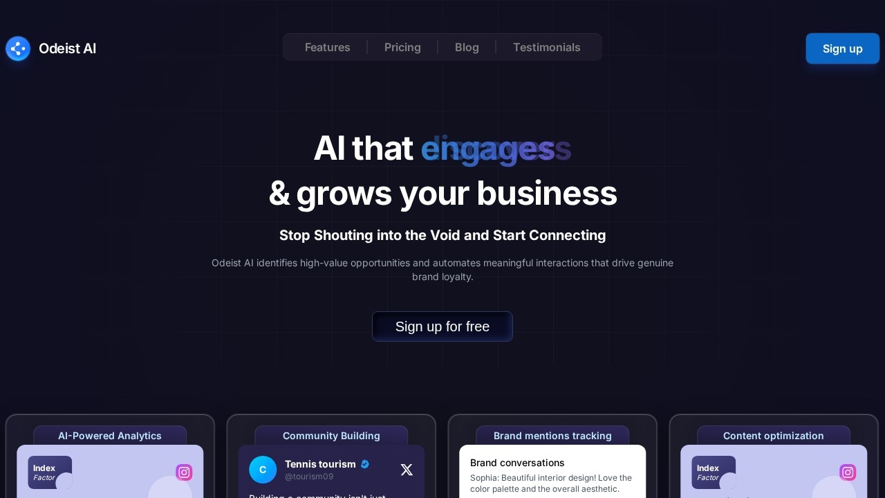Odeist screenshot