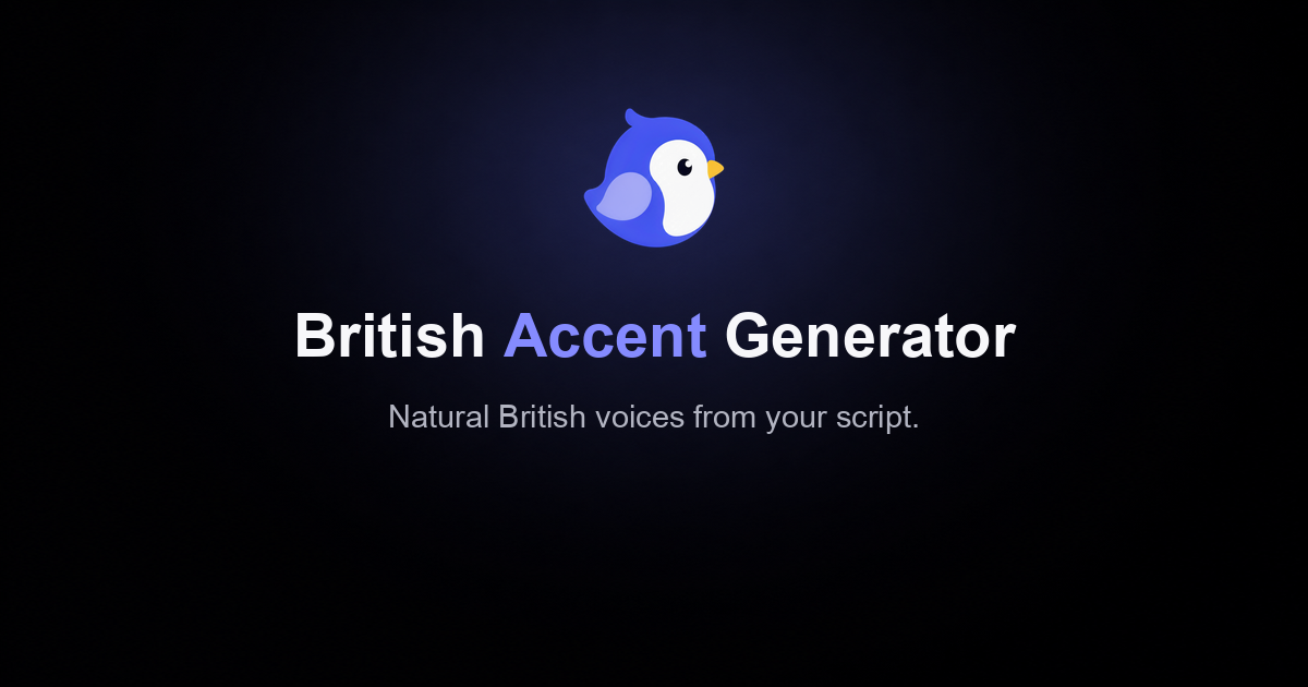 British Accent Generator screenshot