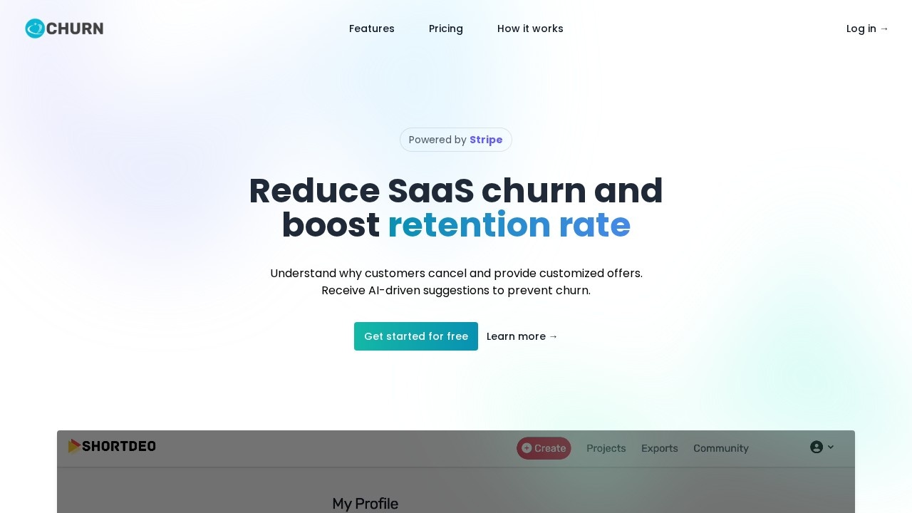Echurn Reduce Churn Boost Retention screenshot