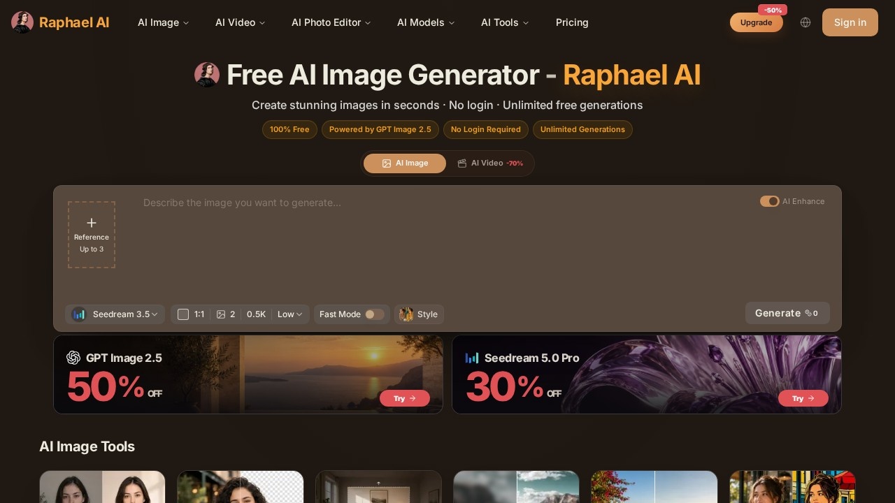 Raphael AI screenshot
