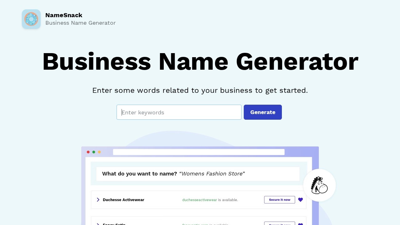 Namesnack screenshot