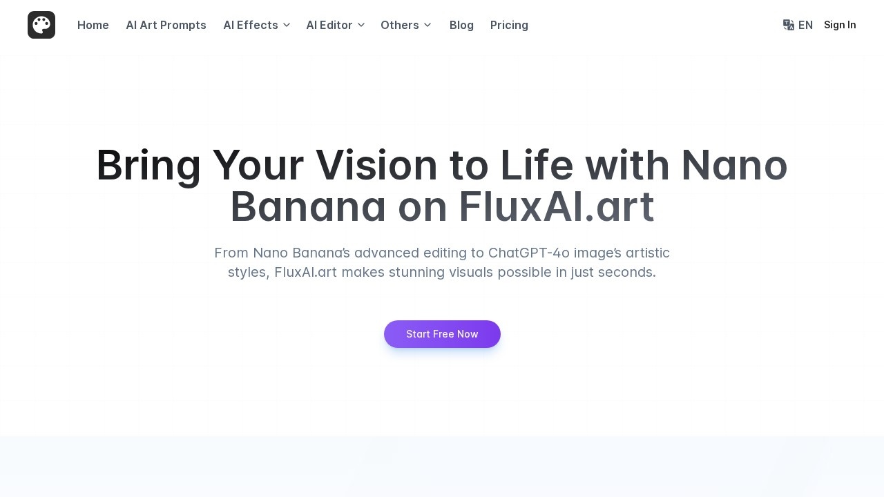 Fluxai Art Free AI Image Generator screenshot