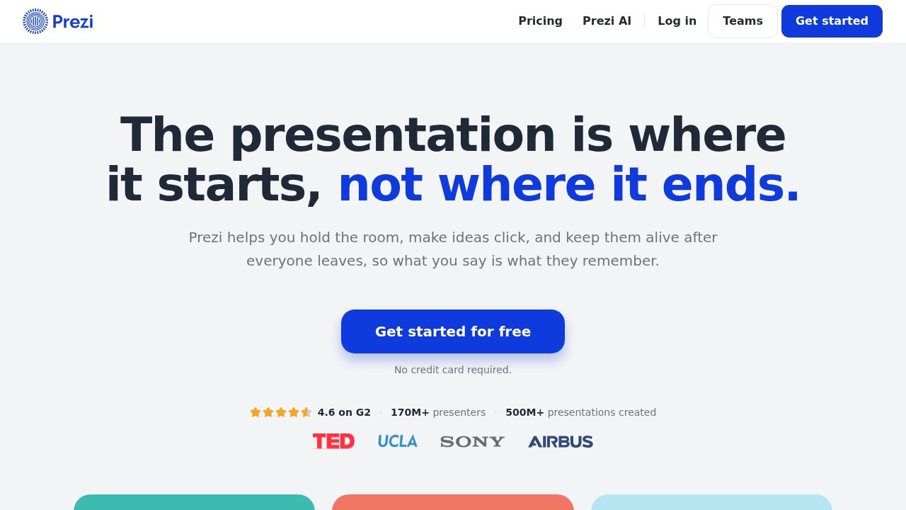 Prezi screenshot
