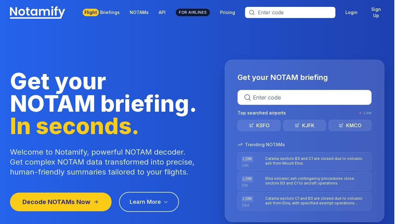 Notamify screenshot