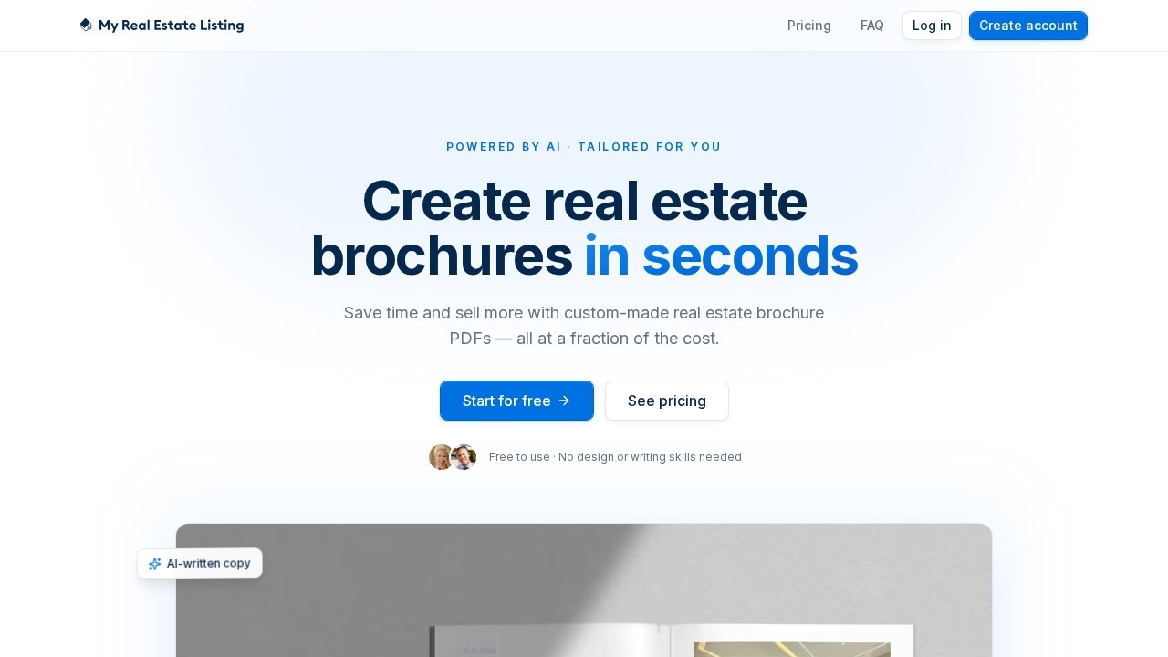 My Real Estate Listing AI screenshot